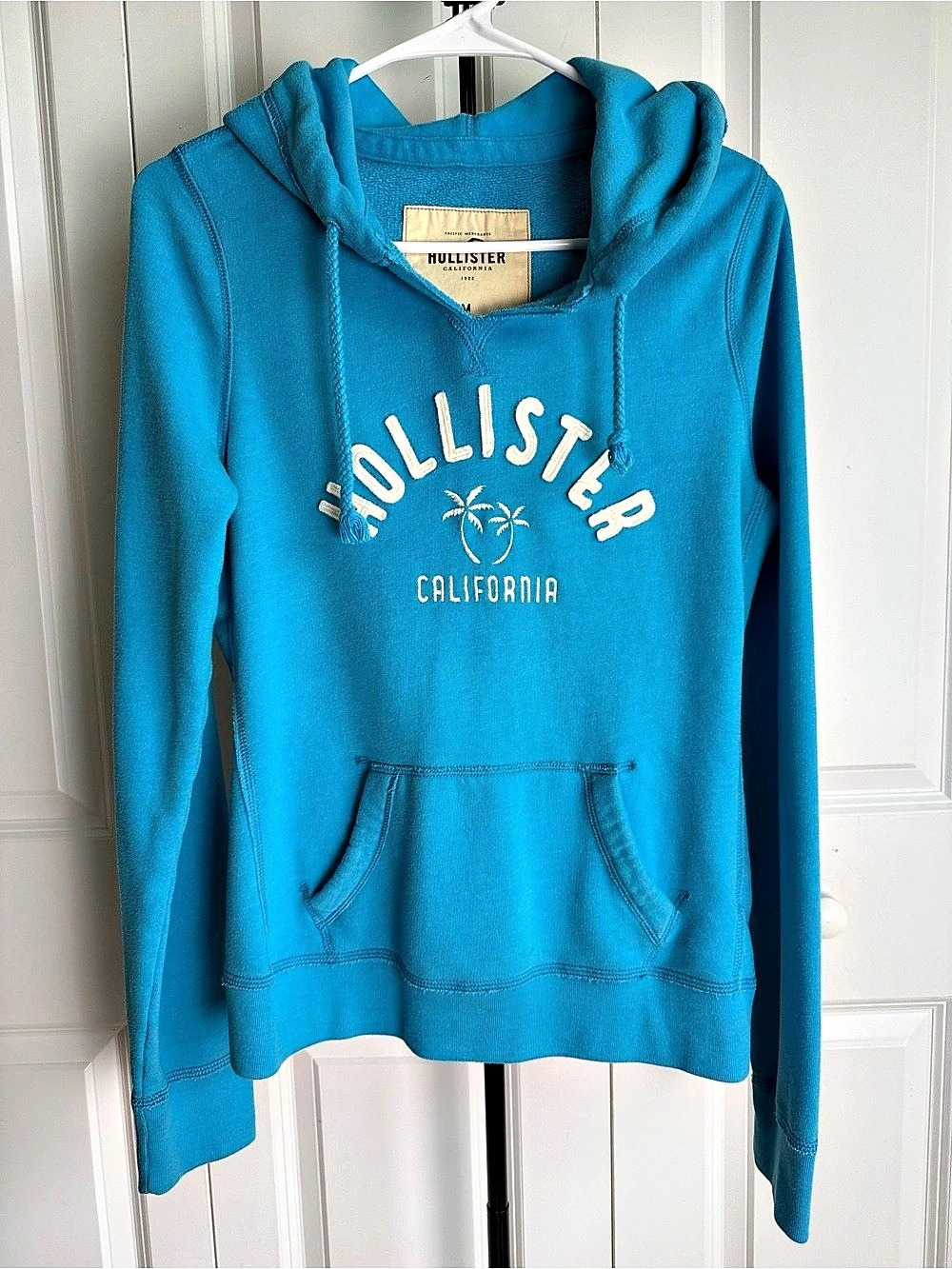 Vintage Y2K Hollister California Turquoise Hoodie M
